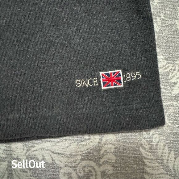 Vintage Reebok Classic Men's V-Neck Sweater Charcoal Gray 2XL Long Sleeve - Picture 4 of 7